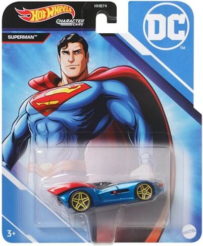 Hot Wheels DC Super Heroes Cars - حزمة 6 - حزمة كاملة (HHB74‑956J) | باتمان ، سوبرمان ، المرأة المعجزة ، فلاش ، أكوامان وشازام | 1:64 مركبات مقطوعة - تتراوح أعمارهم بين 3+ in Saudi Arabia