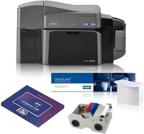 2ID- Fargo DTC1250e Dual Sided ID Card Printer 050100 | Professional ID Card Machine for Corporate, Government, Student IDs, and More in Saudi Arabia