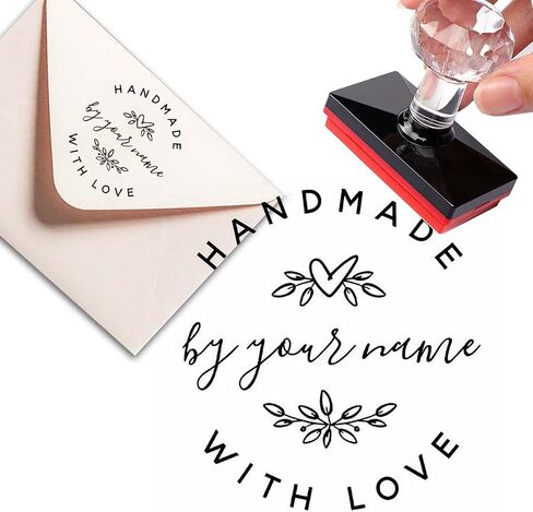 ختم مخصص مصنوع يدويًا مع Love Stampin 'Pads Heart and Fe Diroie Address Stamps Tarks Figuredized Stamp in Saudi Arabia