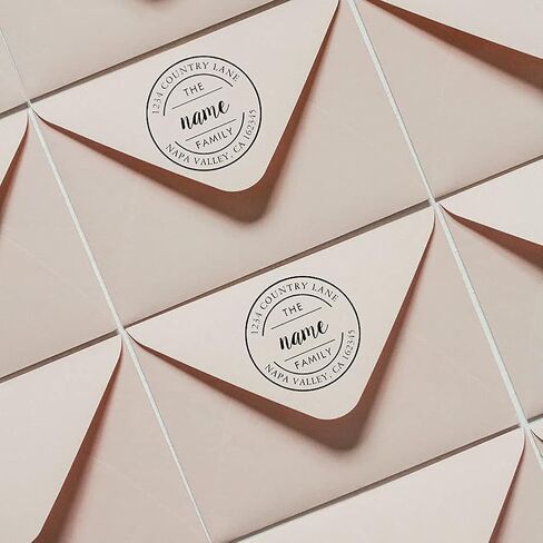 ختم مخصص مصنوع يدويًا مع Love Stampin 'Pads Heart and Fe Diroie Address Stamps Tarks Figuredized Stamp in Saudi Arabia