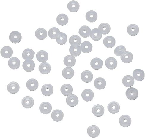 Silicone Rubber Stopper DIY Jewelry Craft Making Necklaces Bracelets Anklets Clip Lock Spacer Nonslip Charm Beads Lock Spacer Charm Beads in Saudi Arabia