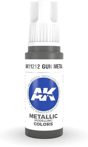 AK Interactive 3rd Gen Acrylic Gun Metal Metallic 17ml in Saudi Arabia