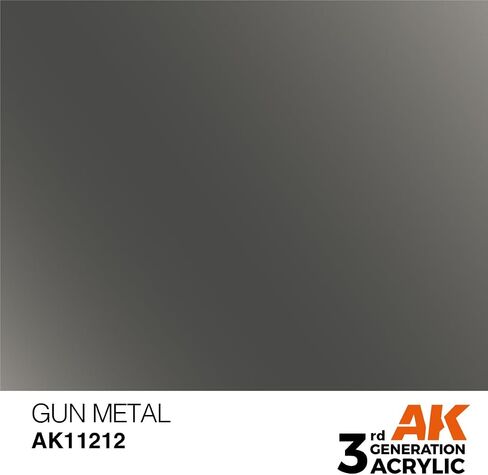 AK Interactive 3rd Gen Acrylic Gun Metal Metallic 17ml in Saudi Arabia