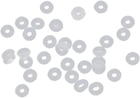 Silicone Rubber Stopper DIY Jewelry Craft Making Necklaces Bracelets Anklets Clip Lock Spacer Nonslip Charm Beads Lock Spacer Charm Beads in Saudi Arabia