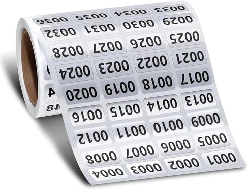 0001-2000 ملصقات رقم الجرد على التوالي in Saudi Arabia