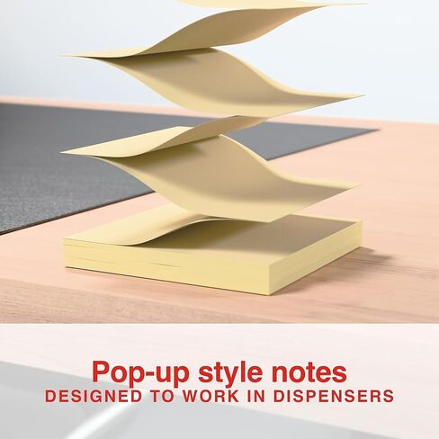 Staples 565438 Stickies Pop-Up Standard Notes 3-Inch X 3-Inch Yellow 100 Sh./Pad 12 Pads/Pk in Saudi Arabia