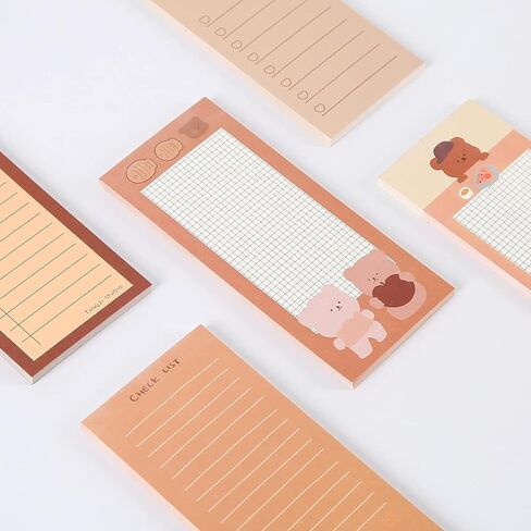 Juroicessry 2 Pack Bear Memo Cute Cartoon Notes Note Pads Notes Message Notes Notepads Chesk List to Do List Memo Stationery Office Schools ، Memo Scratch Pads (50 Sheets/Pack) in Saudi Arabia