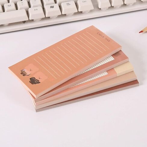 Juroicessry 2 Pack Bear Memo Cute Cartoon Notes Note Pads Notes Message Notes Notepads Chesk List to Do List Memo Stationery Office Schools ، Memo Scratch Pads (50 Sheets/Pack) in Saudi Arabia