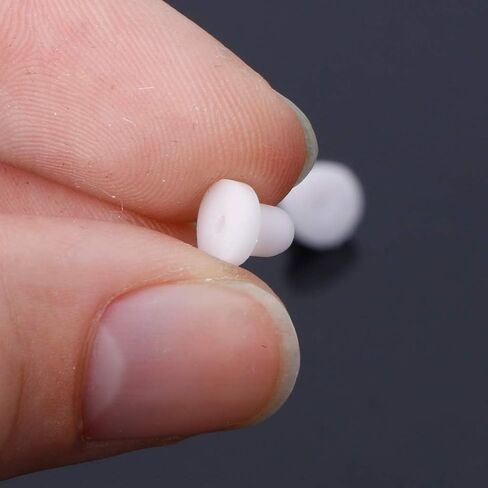 100Pcs White Anti-Pain Earring Back Pads Silicone Cushion for Clip on Earrings,Ear Slip Stoppers Nuts Stabilizers,Earrings Accessories Jewelry Findings in Saudi Arabia