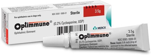 OPTIMMUNE Ophthalmic Ointment, 0.2% Cyclosporine, for Dogs, 3.5gm in Saudi Arabia