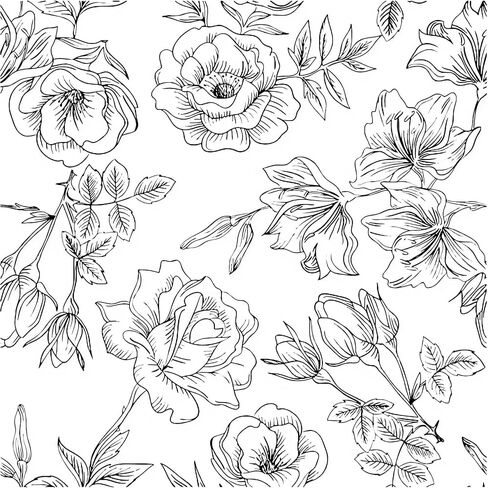 Clear Rubber Stamp, Hibiscus Flowers Transparent Silicone Stamp for Card Making Embossing Silicone Seal Stamp for DIY Scrapbook Journaling Album Craft, 5.51"*5.51" in Saudi Arabia