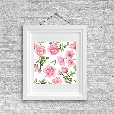 Clear Rubber Stamp, Hibiscus Flowers Transparent Silicone Stamp for Card Making Embossing Silicone Seal Stamp for DIY Scrapbook Journaling Album Craft, 5.51"*5.51" in Saudi Arabia