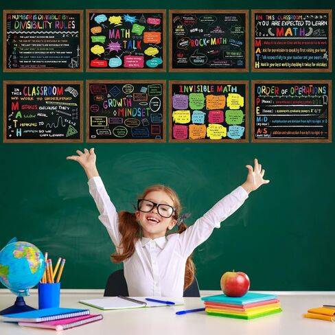 8 أجهزة كمبيوتر رياضيات ملصقات 11 × 14 بوصة الرياضيات التعليمية ملصق الملصقات المجلس لمجلس الرياضيات مدرس الفصول الدراسية المجلس ديكورات الرياضيات الفصول الدراسية in Saudi Arabia