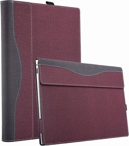 غطاء حالة الكمبيوتر المحمول لـ HP Envy X360 15-FE/15T-FE/15T/15Z/15-ED/15-ER/15T-ES100 2-in-1 PU SELPED SLEEVE COMPORTER (WINE RED) in Kuwait