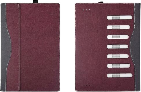 غطاء حالة الكمبيوتر المحمول لـ HP Envy X360 15-FE/15T-FE/15T/15Z/15-ED/15-ER/15T-ES100 2-in-1 PU SELPED SLEEVE COMPORTER (WINE RED) in Kuwait
