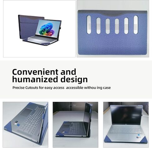 غطاء الكمبيوتر المحمول لـ Dell Inspiron 14 بالإضافة إلى جهاز الكمبيوتر المحمول 7441 2-في 1 كل حالة إسقاط شاملة 14 "PU Leather Inside Cover (رمادي داكن) in Saudi Arabia