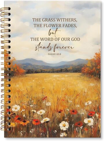 Xnxldylh Fall Vintage Flower Notebook Notebook Journal ، دفتر كنيسة الأزهار الحلزونية ، دراسات الكتاب المقدس ملاحظات الصلاة المجلات المجلات للمجلات للنساء ، والمواد المدرسية لمكتب الخريف الخريف ، 5.5 × 8.3 بوصة in Saudi Arabia