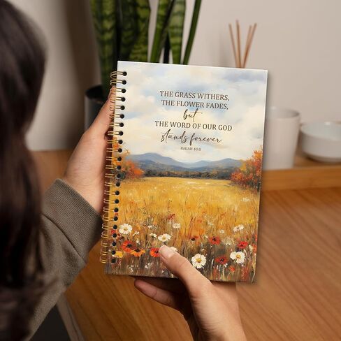 Xnxldylh Fall Vintage Flower Notebook Notebook Journal ، دفتر كنيسة الأزهار الحلزونية ، دراسات الكتاب المقدس ملاحظات الصلاة المجلات المجلات للمجلات للنساء ، والمواد المدرسية لمكتب الخريف الخريف ، 5.5 × 8.3 بوصة in Saudi Arabia