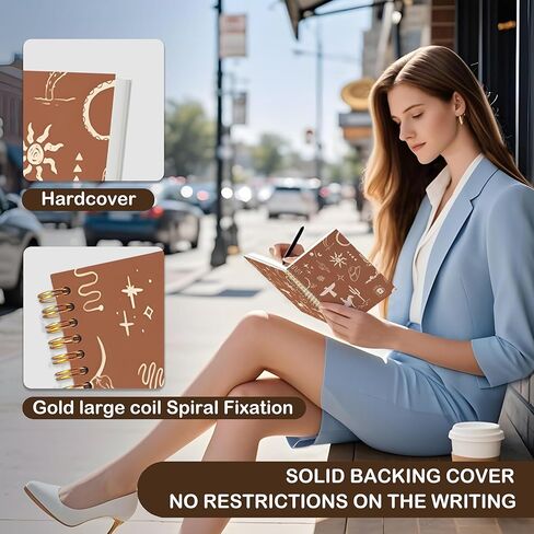 Boho Desert Western Notebook Journal, Country Western Gifts for Women Men Notebooks for Note Taking, Boho Hardcover Spiral Notebook 5.5x8.3 Inch in Kuwait