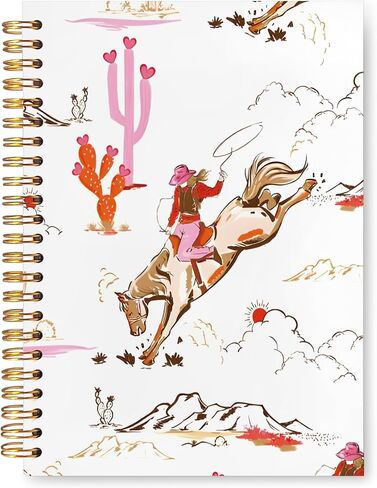 Boho Desert Western Notebook Journal, Country Western Gifts for Women Men Notebooks for Note Taking, Boho Hardcover Spiral Notebook 5.5x8.3 Inch in Kuwait