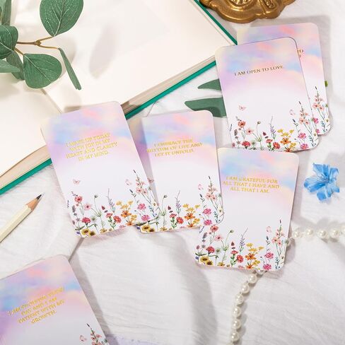 Crisky Positive Affirmation Cards for Women, 50 Pack Daily Affirmations, Encouragement Motivation Cards with Edgy Positive Quotes, Inspirational Gifts for Women, best friends, Girls in Saudi Arabia