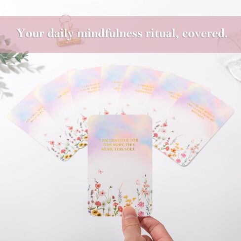 Crisky Positive Affirmation Cards for Women, 50 Pack Daily Affirmations, Encouragement Motivation Cards with Edgy Positive Quotes, Inspirational Gifts for Women, best friends, Girls in Saudi Arabia
