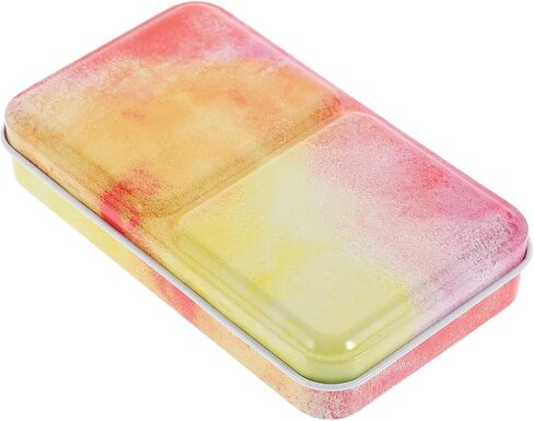 1set Watercolor Palette Jar Sections DIY Pigment Storage Box Empty Tinplate Case Art Supplies for Travel in Saudi Arabia