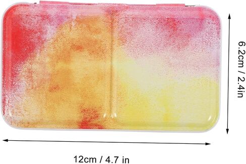 1set Watercolor Palette Jar Sections DIY Pigment Storage Box Empty Tinplate Case Art Supplies for Travel in Saudi Arabia