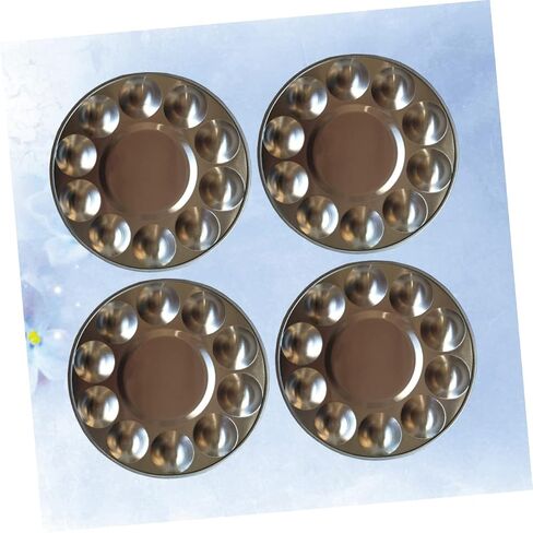 4pcs Aluminum Art Palette Watercolor Mixing Trays Portable Painting Trays Lid for Boys and Girls Artists in Saudi Arabia