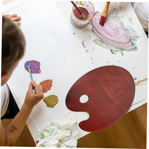Wooden Oil Painting Palette Smooth Mixing Tray for Artists Color Mixing Plate for Oil Paint Acrylic and Watercolor Use in Saudi Arabia