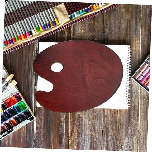 Wooden Oil Painting Palette Smooth Mixing Tray for Artists Color Mixing Plate for Oil Paint Acrylic and Watercolor Use in Saudi Arabia