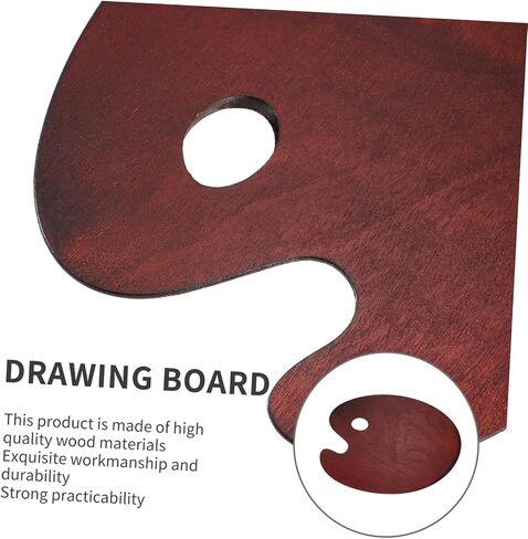 Wooden Oil Painting Palette Smooth Mixing Tray for Artists Color Mixing Plate for Oil Paint Acrylic and Watercolor Use in Saudi Arabia