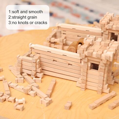 MECCANIXITY 6pcs Wood Sticks, 1/2"x 1/2" x 12" Rectangle Wooden Cube Wood Square Dowel Rods for DIY Arts Decoration, Crafts Whittling, Hand Carved in Saudi Arabia