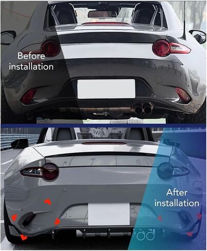 خلفي تنفيس الجانبي المتنفيس الجانبي المتوافق مع Miata nd 2016+ خلفي التهوية التهوية المفسد اليسار يمين الاستقرار القيادة الجمالية (الكربون) in Saudi Arabia