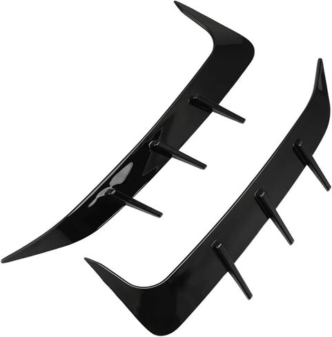 Rear Bumper Spoiler Air Vent Cover Compatible for BMW X6 G06 2019-2023 A30F-1Pair Bright Black Side Canard in Saudi Arabia