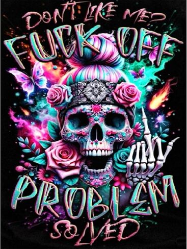 Lumicraft Skull Diamond Art Kits للبالغين ، مجموعات الطلاء القوطية الماس للمبتدئين ، 5D Full Drill Diy Diamond Dot Rhinestone Gem Art for Wall Home Decor in Kuwait
