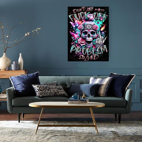 Lumicraft Skull Diamond Art Kits للبالغين ، مجموعات الطلاء القوطية الماس للمبتدئين ، 5D Full Drill Diy Diamond Dot Rhinestone Gem Art for Wall Home Decor in Kuwait