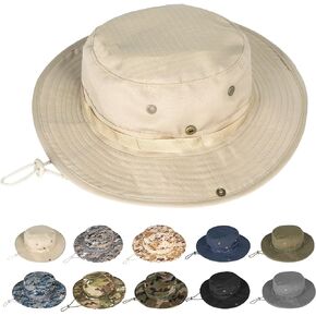 Rosoz Sun Hats for Men Women Boonie Hat UPF 50+ Bucket Hat Wide Brim UV Protection Fishing Hiking Safari Outdoor Hats