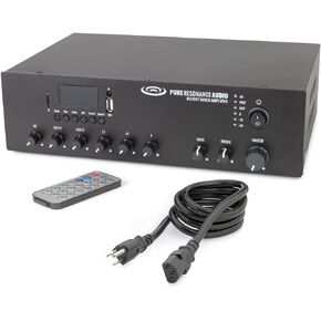 Pure Resonance Audio MA30BT 30 وات 7 قنوات مضخم صوت تجاري مع بلوتوث (70 فولت/100 فولت أو 4/8/16 أوم)