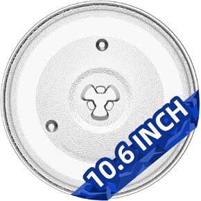 13 1/2" Microwave Glass Plate - Exact 13.5 Inch Replacement for Panasonic Microwave Turntable Part Numbers W10451786/ F06014W00AP/ A06014T00AP/ WB49X10176 - Dishwasher Safe