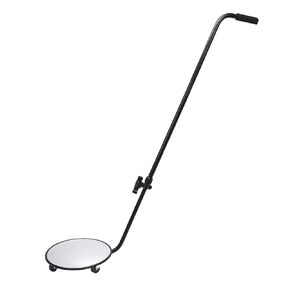 Under Vehicle Inspection Security Mirror - Under Car Inspection Mirror 12 Inch Diameter Security Mirror with Wheels and LED Light Handheld Inspection Mirror by Home Care (12) (12inch, Round)