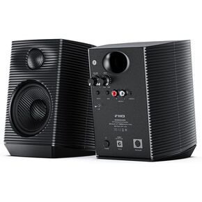 FiiO SP3 Powered HiFi Active Desktop Speakers - 80W Stereo Computer Speakers and Home Music Sound System with AUX Audio/RCA, 2-Way (Black)