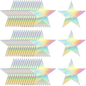 120 PCS Glitter Gold Five Star Cutouts Paper Star Cutouts Star Cutouts for Bulletin Board Stars Classroom Wall Party Decoration Supply 3 Sizes 3.1inch 4.7inch 6.2inch