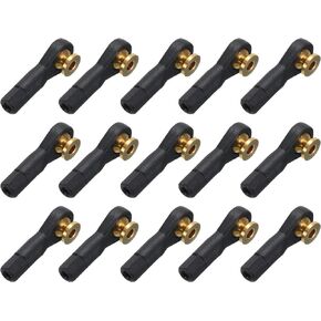 MECCANIXITY M2xL19mm Lever Steering Linkage Tie Rod Ball Head Link Joint End for RC Crawler Car Pack of 15