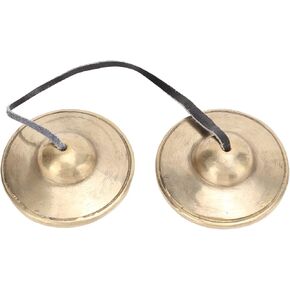 Tibetan Tingsha Cymbals, 6.8 cm Yoga Meditation Cymbals Bell Mindfulness Chime Handcrafted Tibetan Gifts for Relaxation Musical Instruments