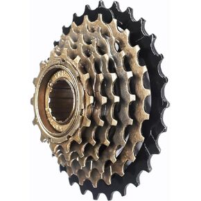 Bike Freewheel, 6/7/8/9 Speed 14-28T/14-34T/13-32T Bicycle Freewheel Threaded Type Freehub Cycling Replacement Part