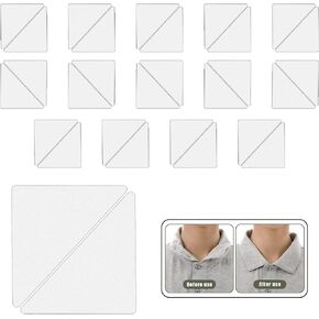 Polo Shirt Collar Fixed,PVC Collar Anti-Warping Edge Shaper,For polo shirts to Solve Collar Wrinkle Prevention