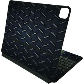 MightySkins Skin Compatible with Apple Magic Keyboard for iPad Pro 12.9" (5th Generation) - Black Wall | Protective, Durable, and Unique Vinyl Decal wrap Cover | Easy to Apply | Made in The USA in Saudi Arabia