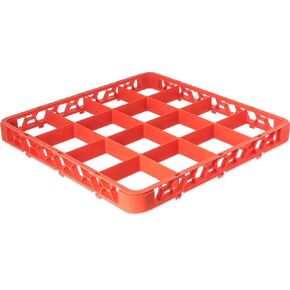 Carlisle FoodService Products RE2514 OptiClean 25 Compartment Cup Rack Extender, 3-1/2" Compartments, Blue (Pack of 6)