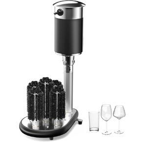 WantJoin Electric Commercial Glass Washer, Winery Wine Glass Cleaning Machine, 5 Cleaning Brush Washers Glass, Perfect for Bars and Cafes in Kuwait